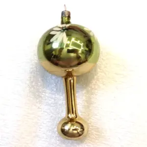 Vintage USSR Glass Christmas Ornament Old Lamp