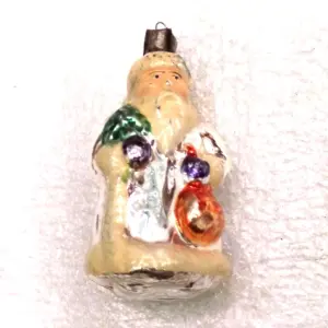 Vintage Glass Christmas USSR Ornament Santa Claus