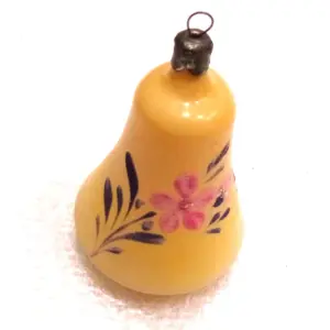 Vintage Glass Christmas USSR Ornament Old Bell
