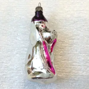 Vintage USSR Glass Christmas Ornament Tree Hunter Dog