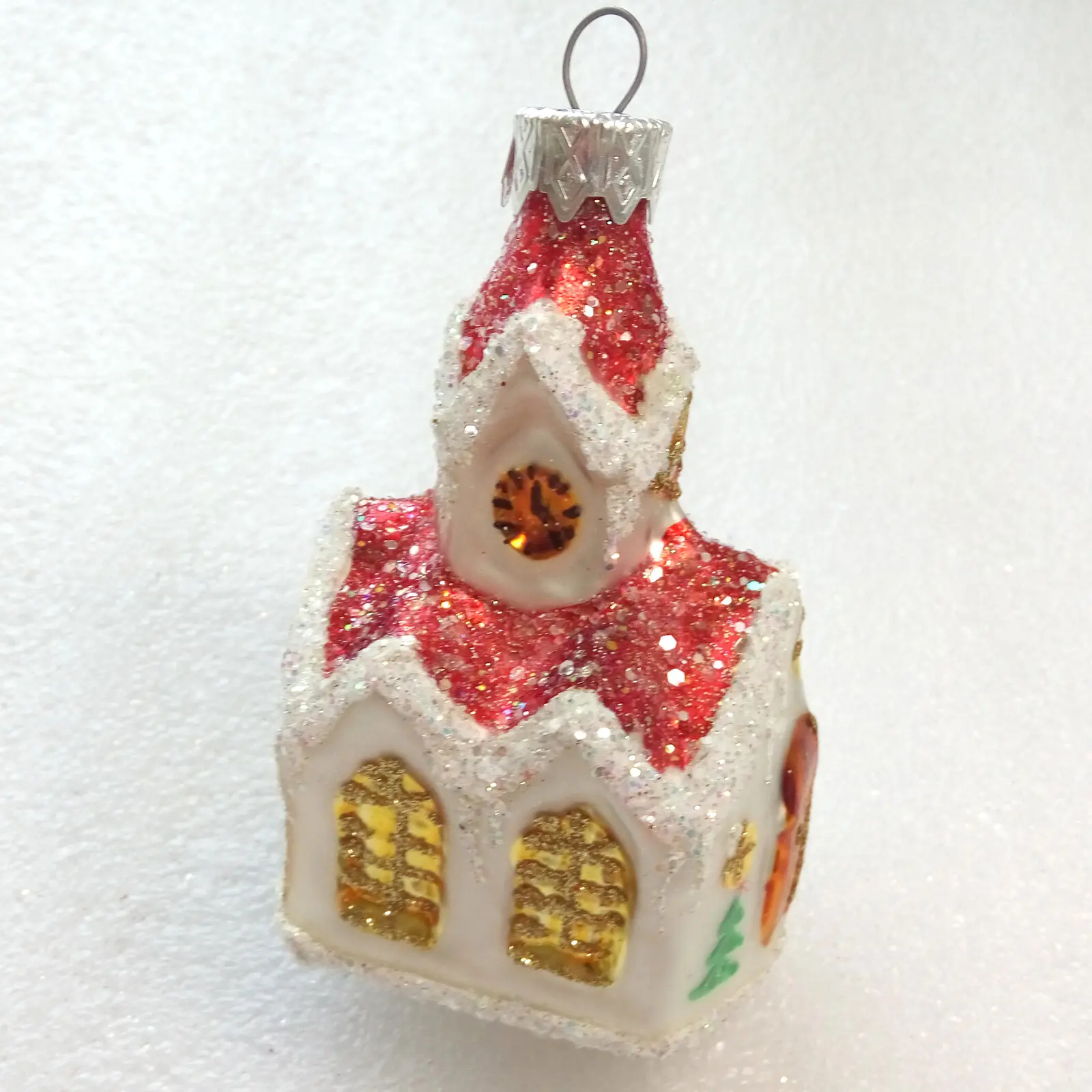 New Modern Ukrainian Glass Christmas Ornament Chapel