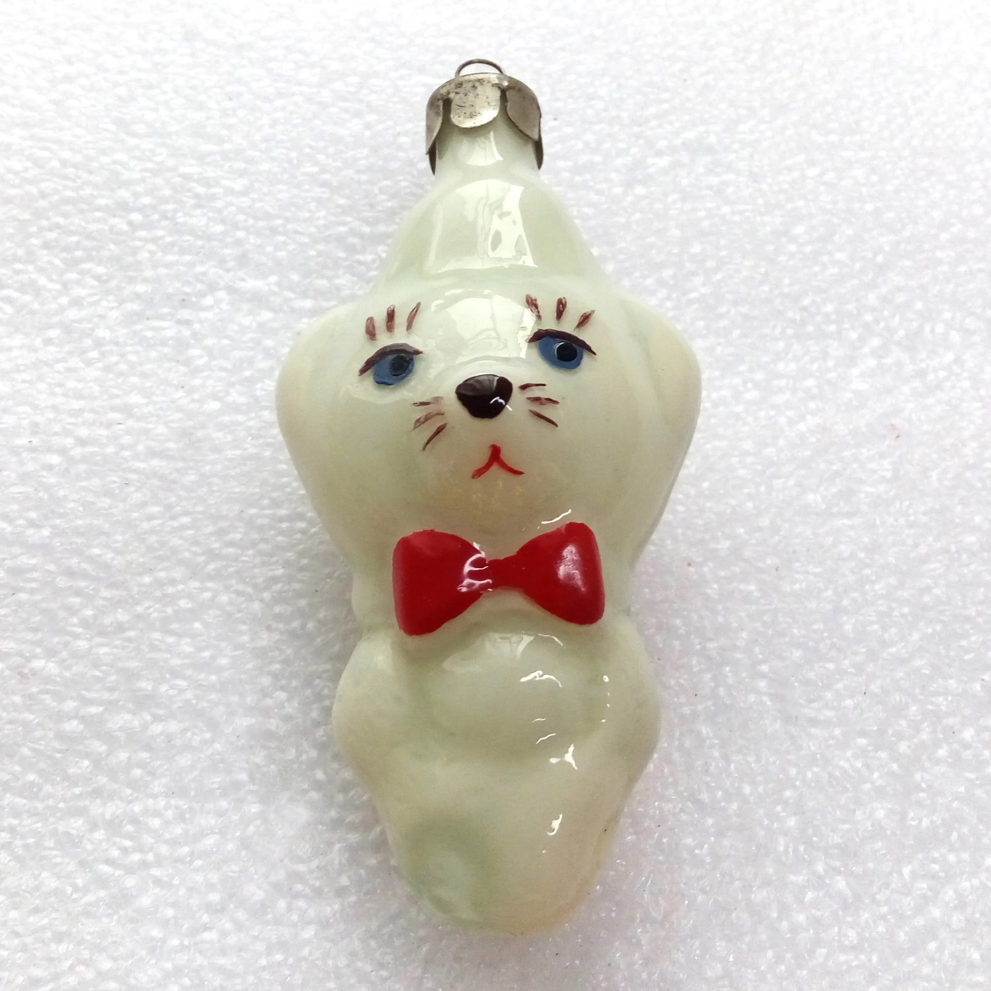 Antique Vintage Glass Christmas Ornaments Puppy