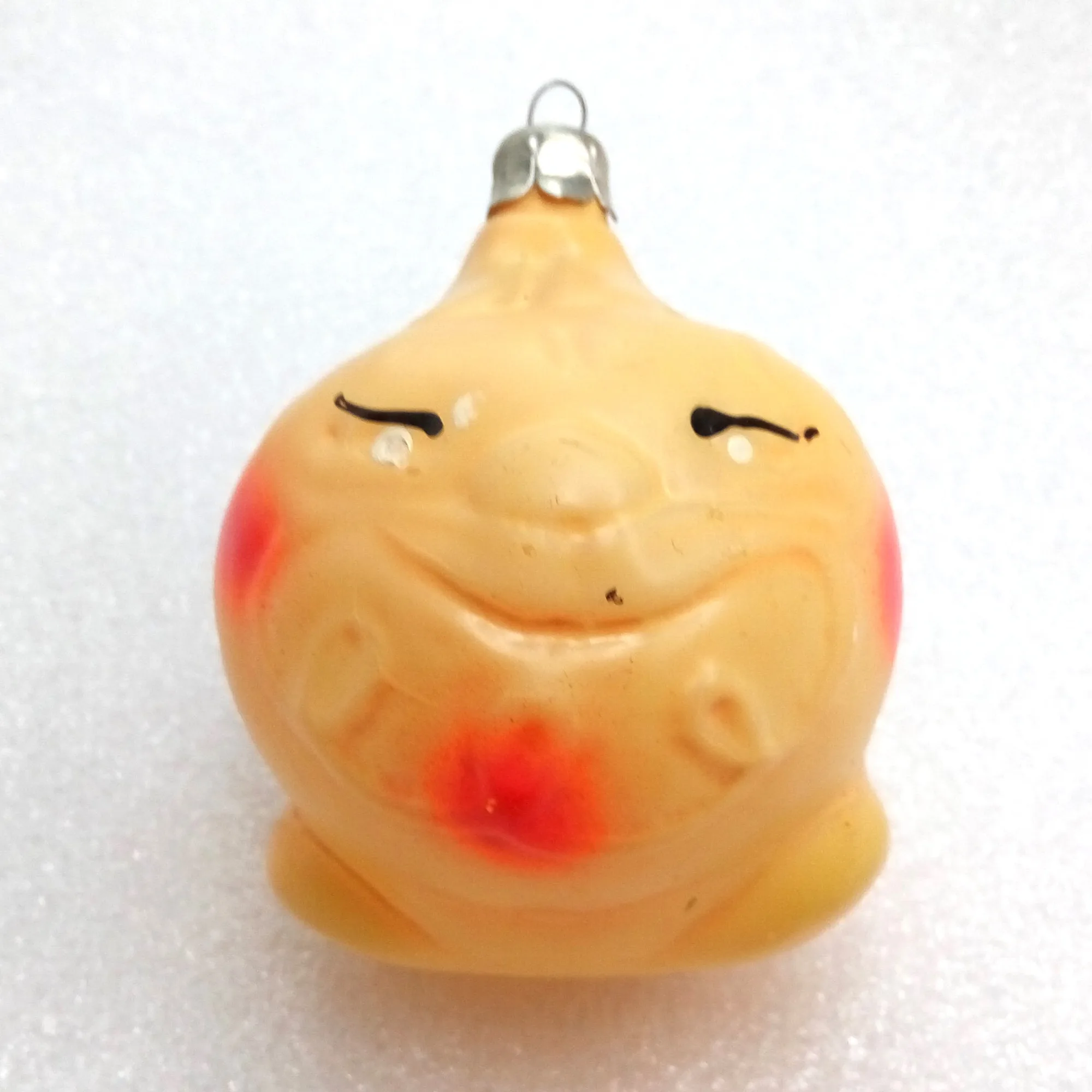 Antique Vintage Glass Christmas Ornament Kolobok