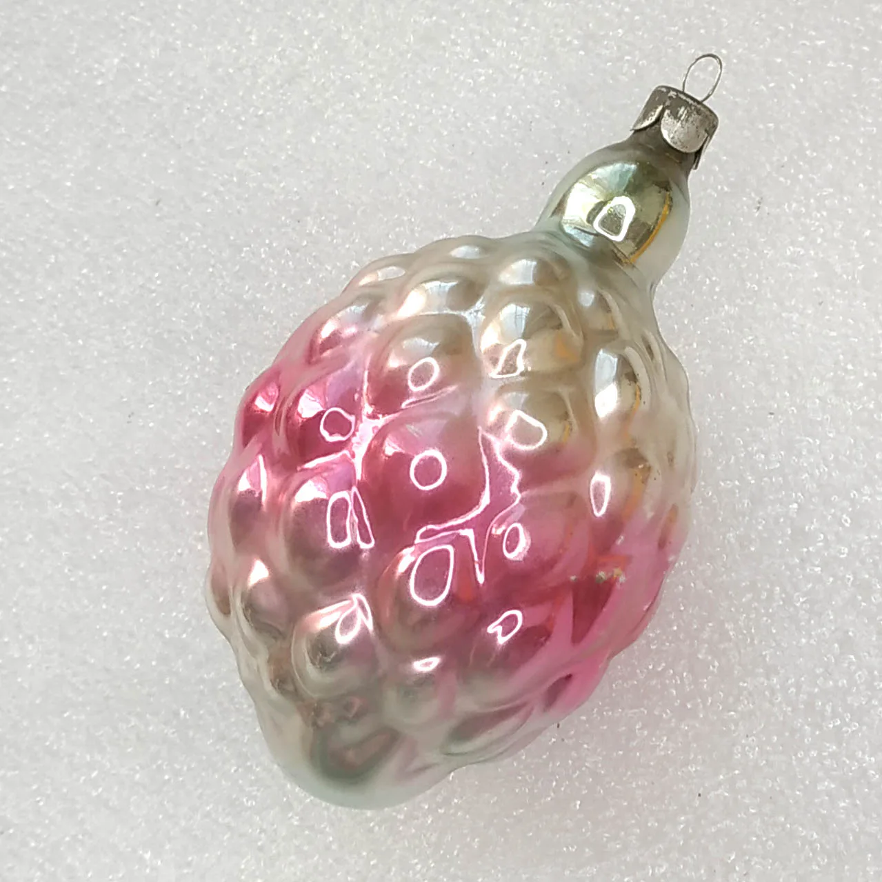 Antique Vintage Russian Glass Christmas Ornament Tree Pineapple