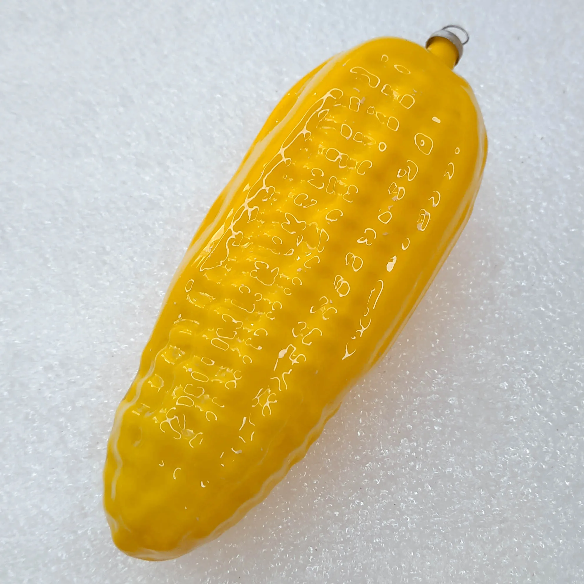 Antique Vintage USSR Glass Christmas Ornament Old Corn