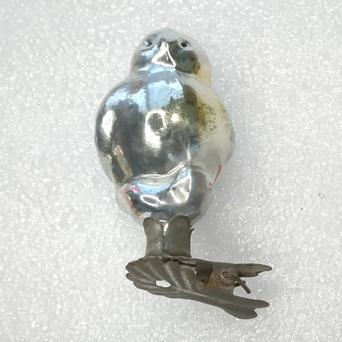 Antique Vintage USSR Glass Christmas Ornament Bird