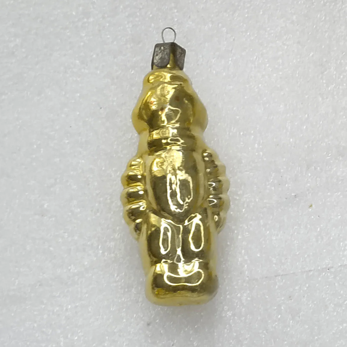 Antique Vintage USSR Silver Glass Christmas Tree Ornament Decor Astronaut