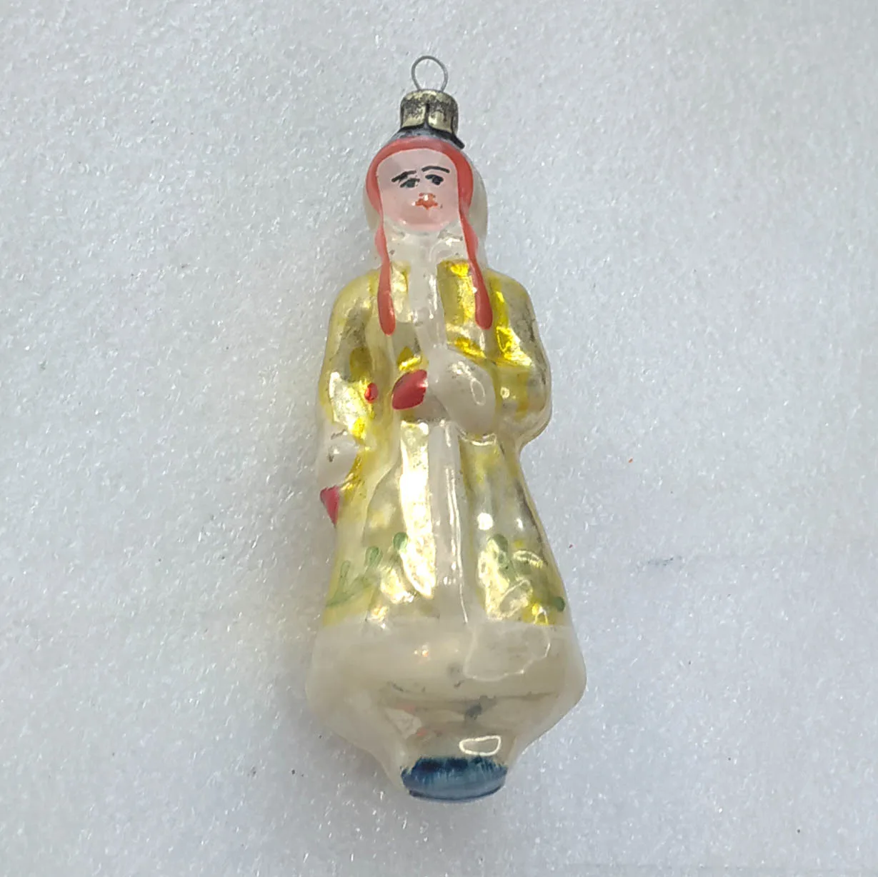 Vintage Mercury Glass Christmas USSR Ornament Tree Antique Decor Snowmaiden