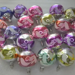 Set of 20 Vintage Christmas Silver Glass Ornaments USSR Tree Antique Decor Balls
