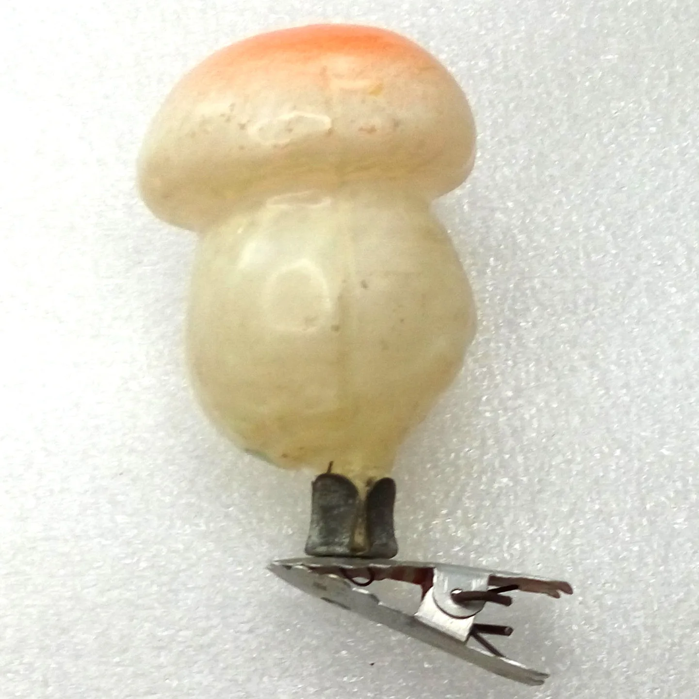 Vintage Glass Christmas Ornament Tree Decor Mushroom