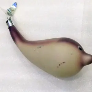 Big Vintage USSR Glass Christmas Ornaments Dolphin