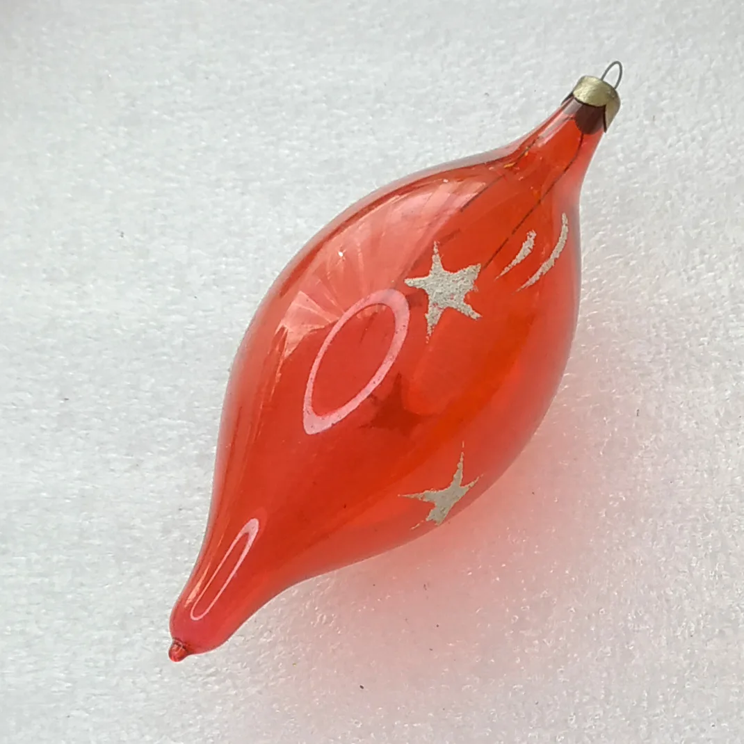 Antique Vintage USSR Glass Christmas Ornaments Toy Icicle