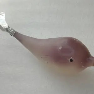 Antique Vintage USSR Glass Christmas Ornaments Tree Toy Dolphin