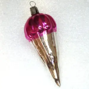 Vintage Ukrainian Glass Christmas Ornament Parachute