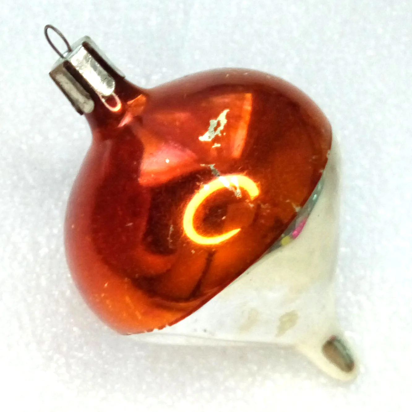 Vintage USSR Glass Christmas Ornament Parachute