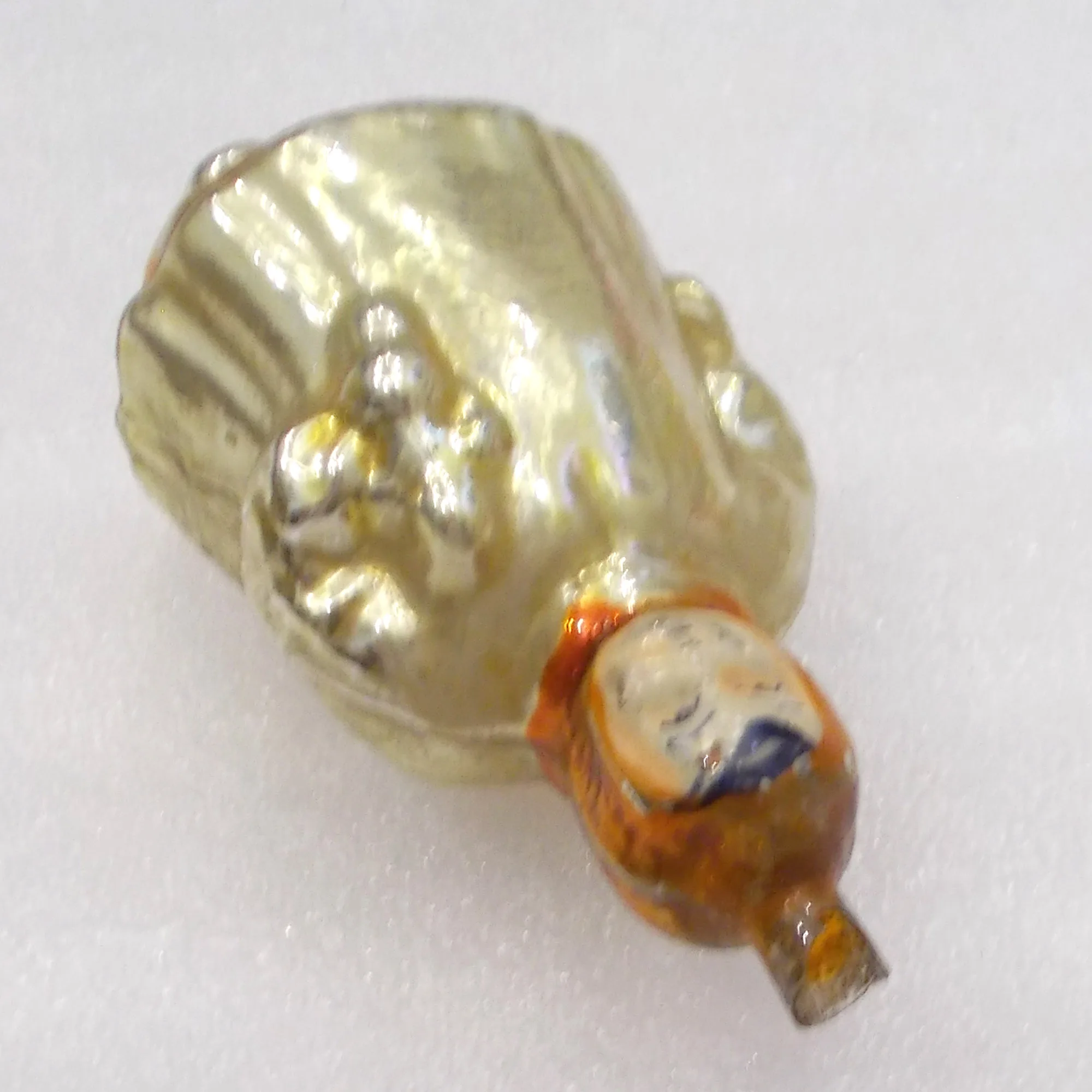 Vintage USSR Glass Christmas Ornament Decororation Girl