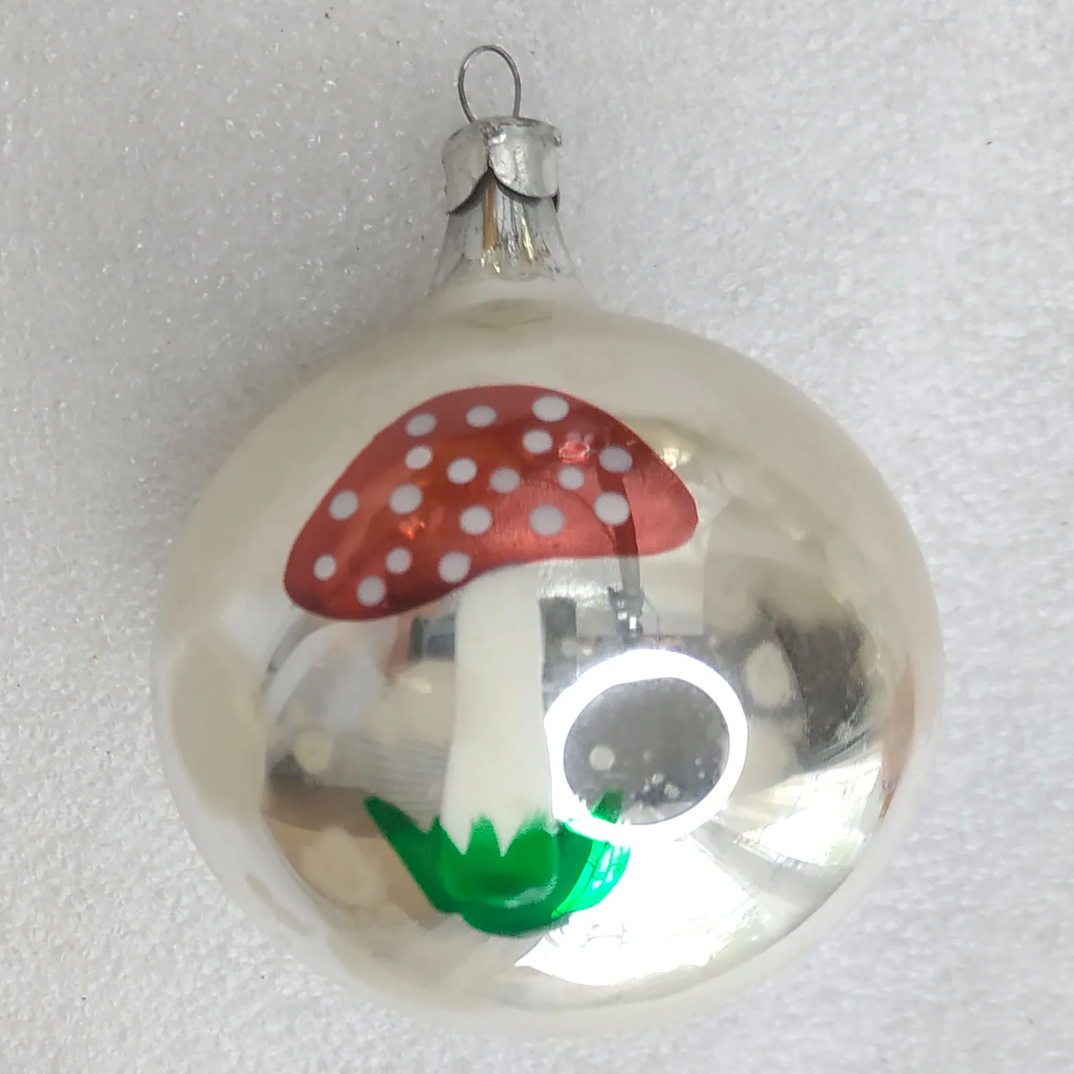 Antique Vintage Glass Christmas Ornament Fly Agarics