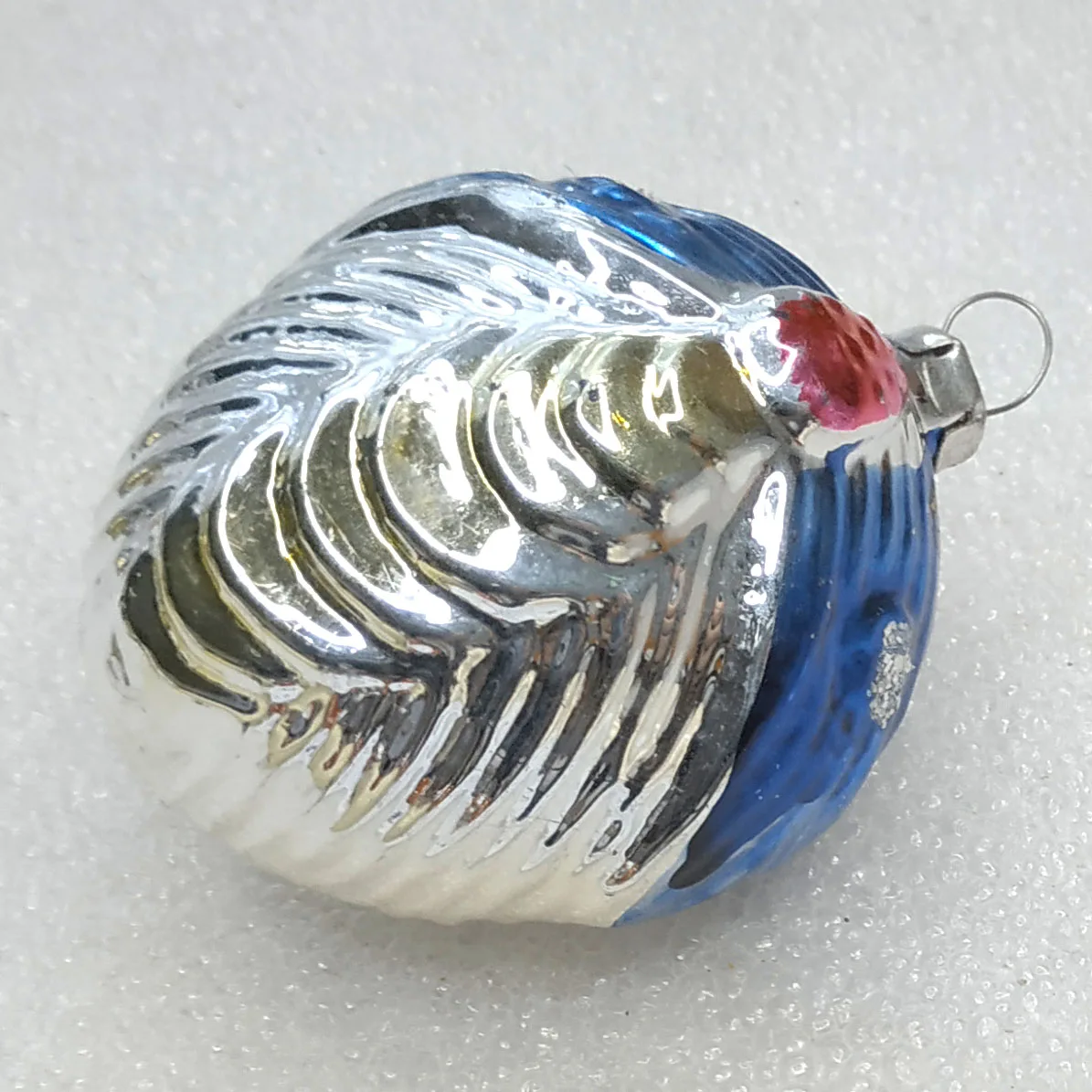 Antique Vintage Russian Glass Christmas Ornament Butterfly
