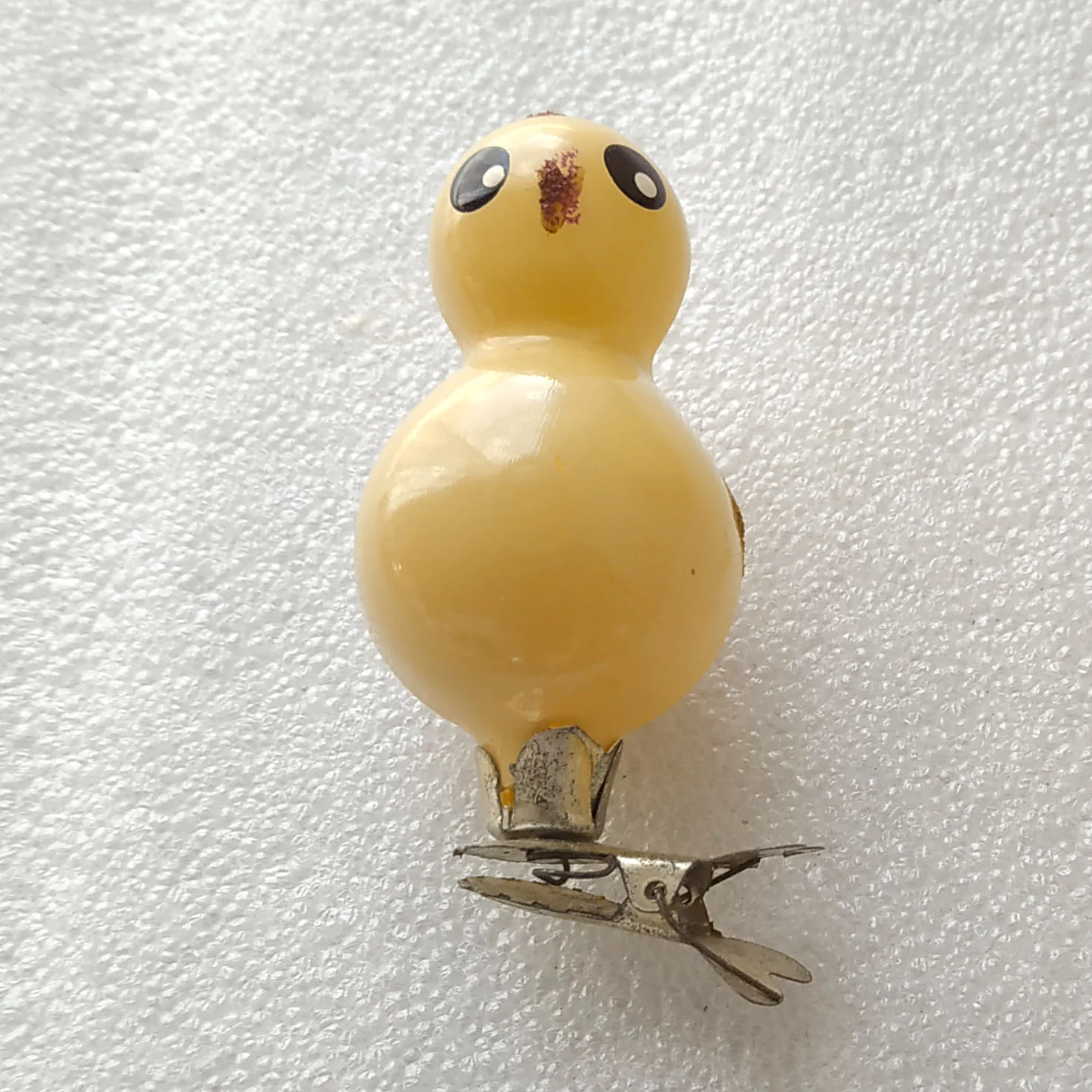 Antique Vintage Russian Glass Christmas Ornament Chicken