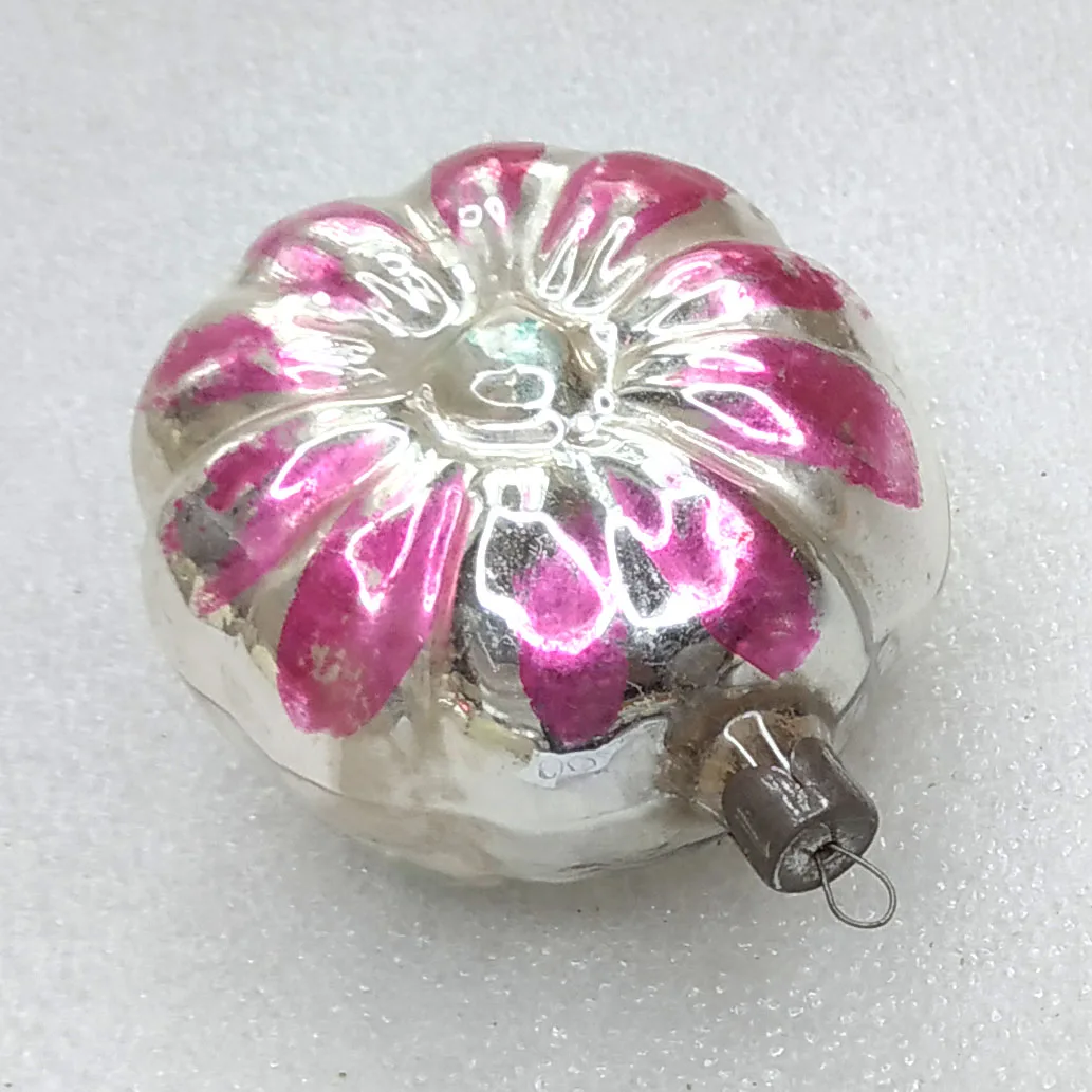 Antique Vintage Russian Glass Christmas Ornaments Butterfly