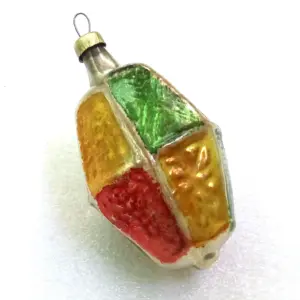 Vintage USSR Glass Christmas Ornament