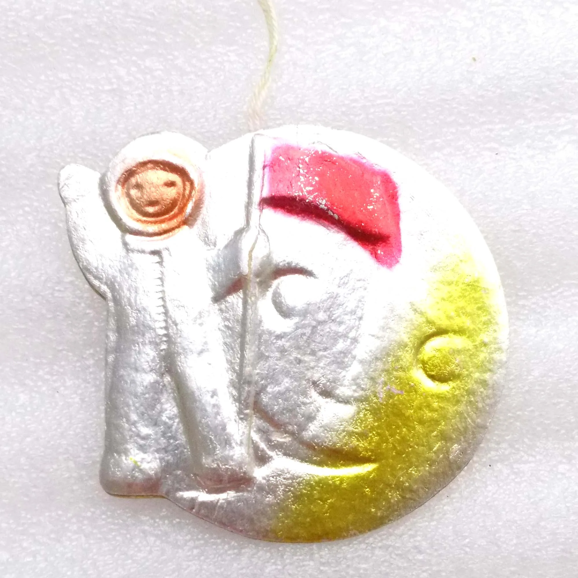 Vintage USSR Glass Christmas Ornament Old Owl