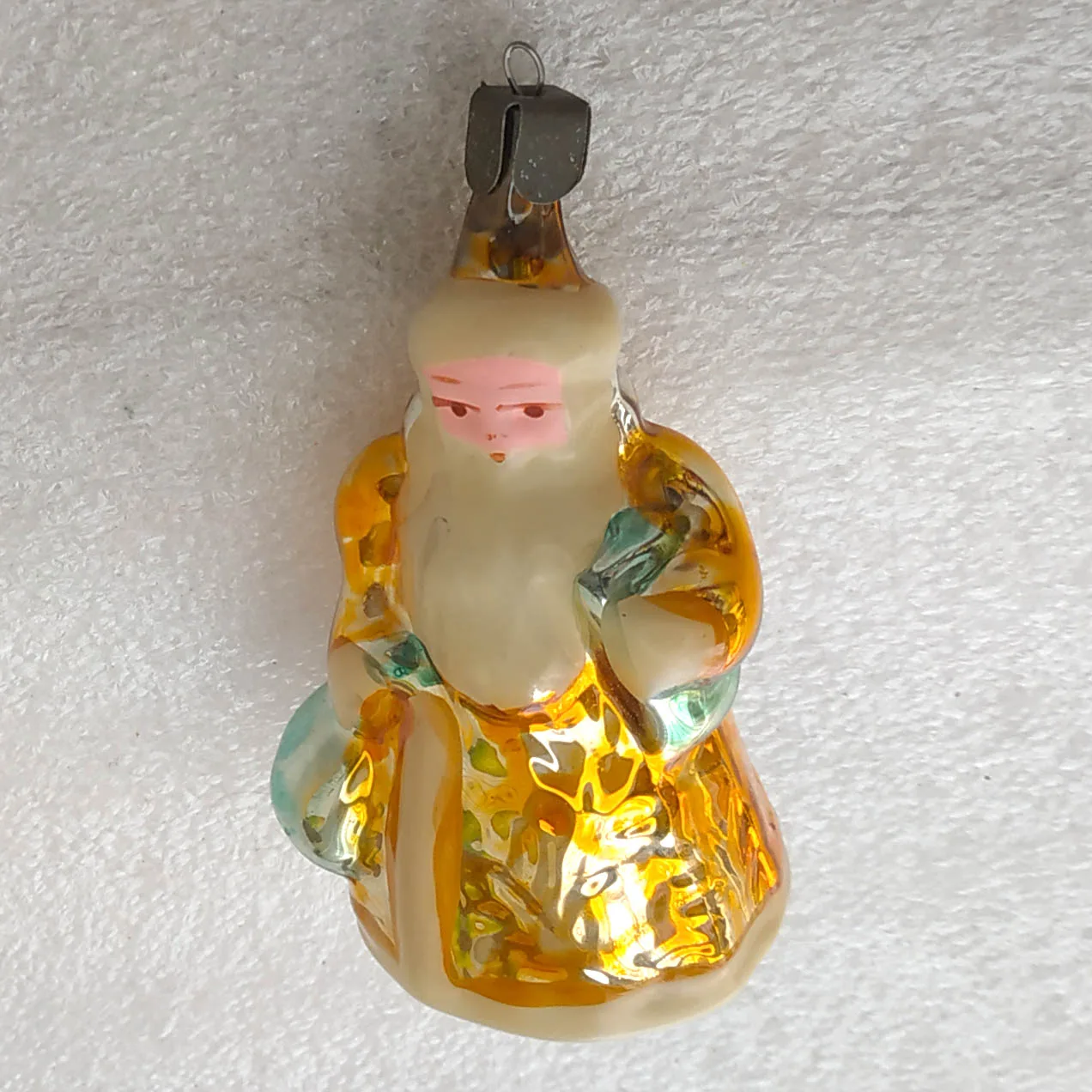 Vintage Christmas Mercury Glass Ornament USSR Tree Antique Decor Old Santa
