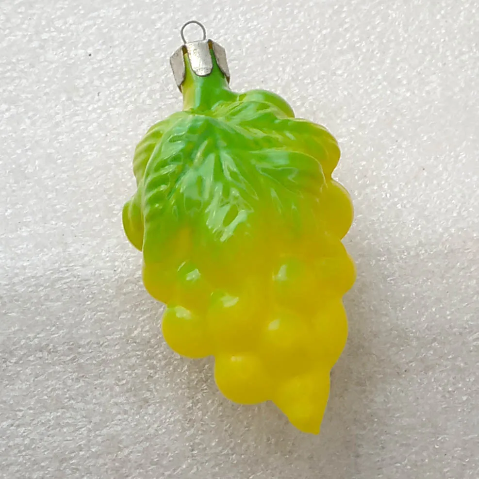 Vintage Christmas Glass Ornament USSR Antique Grape