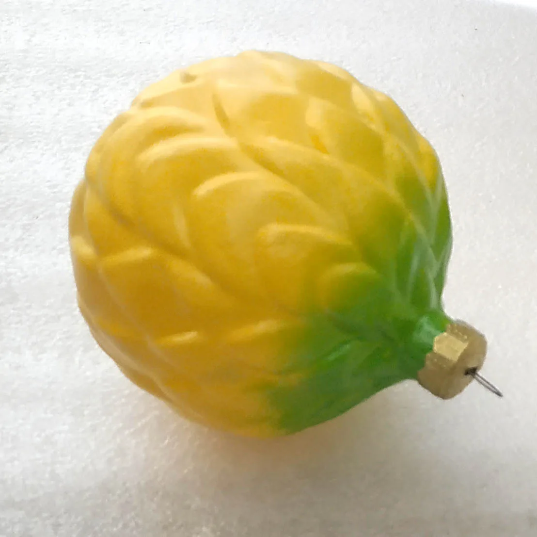 Vintage Christmas Glass Ornament Tree USSR Antique Huge Nut