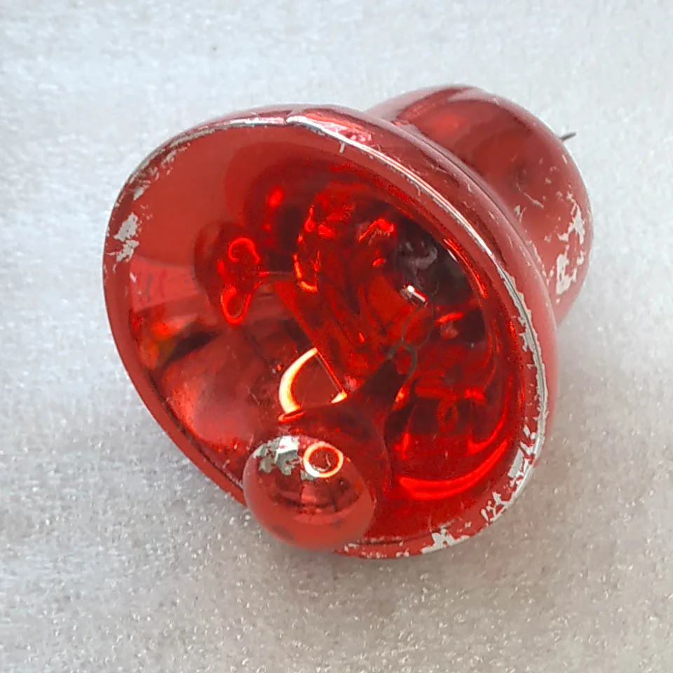 Vintage Christmas Mercury Glass Ornament GDR Tree Antique Decor Bell