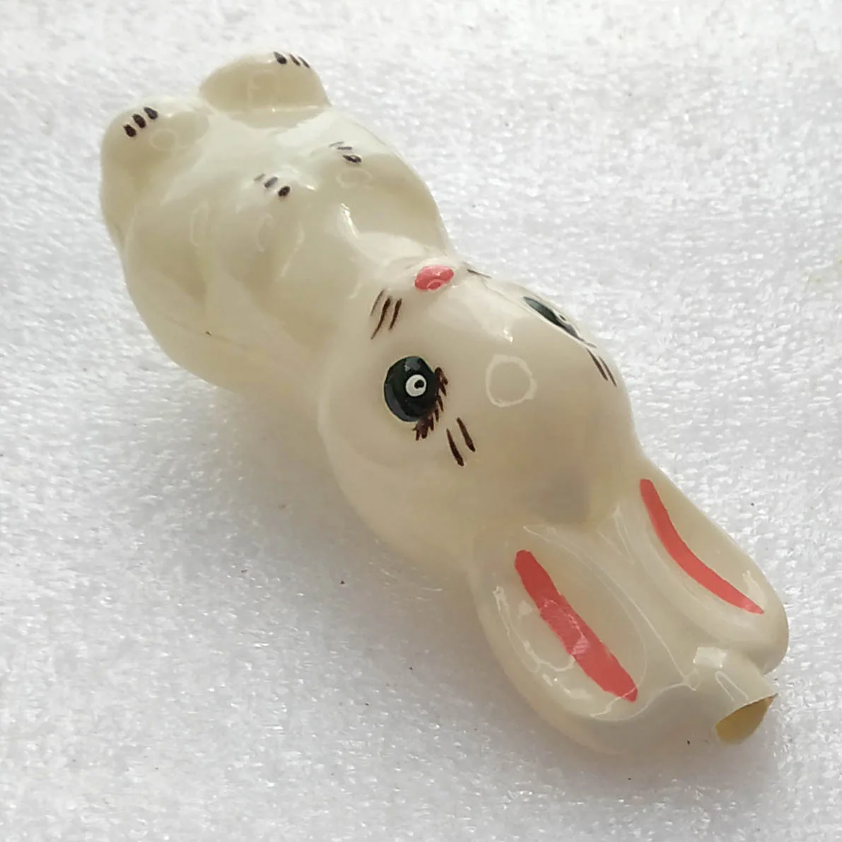 Vintage Glass Christmas Ornament Unique Restoration Bunny