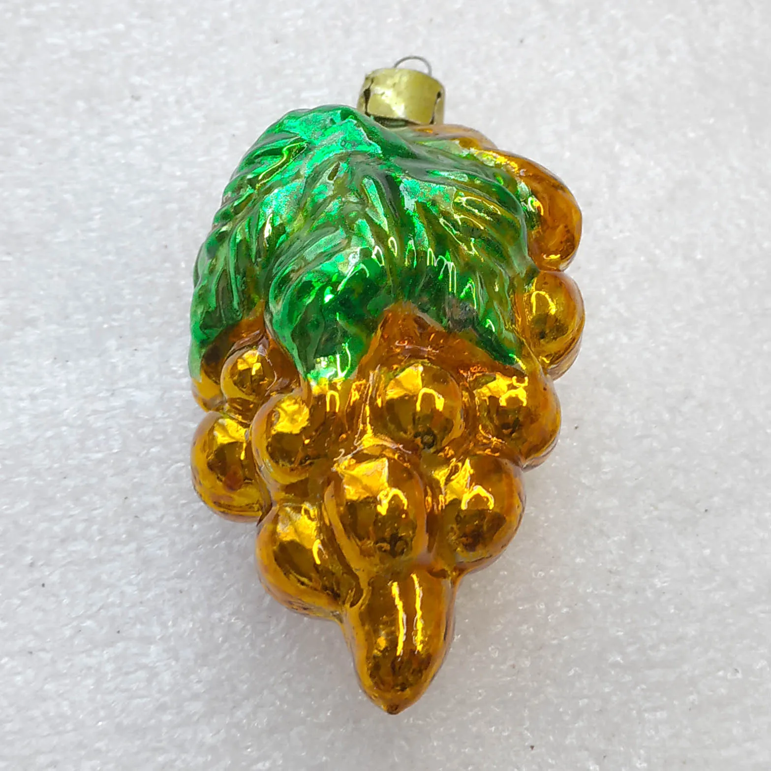 Vintage Mercury Glass Christmas Ornament USSR Old Grape