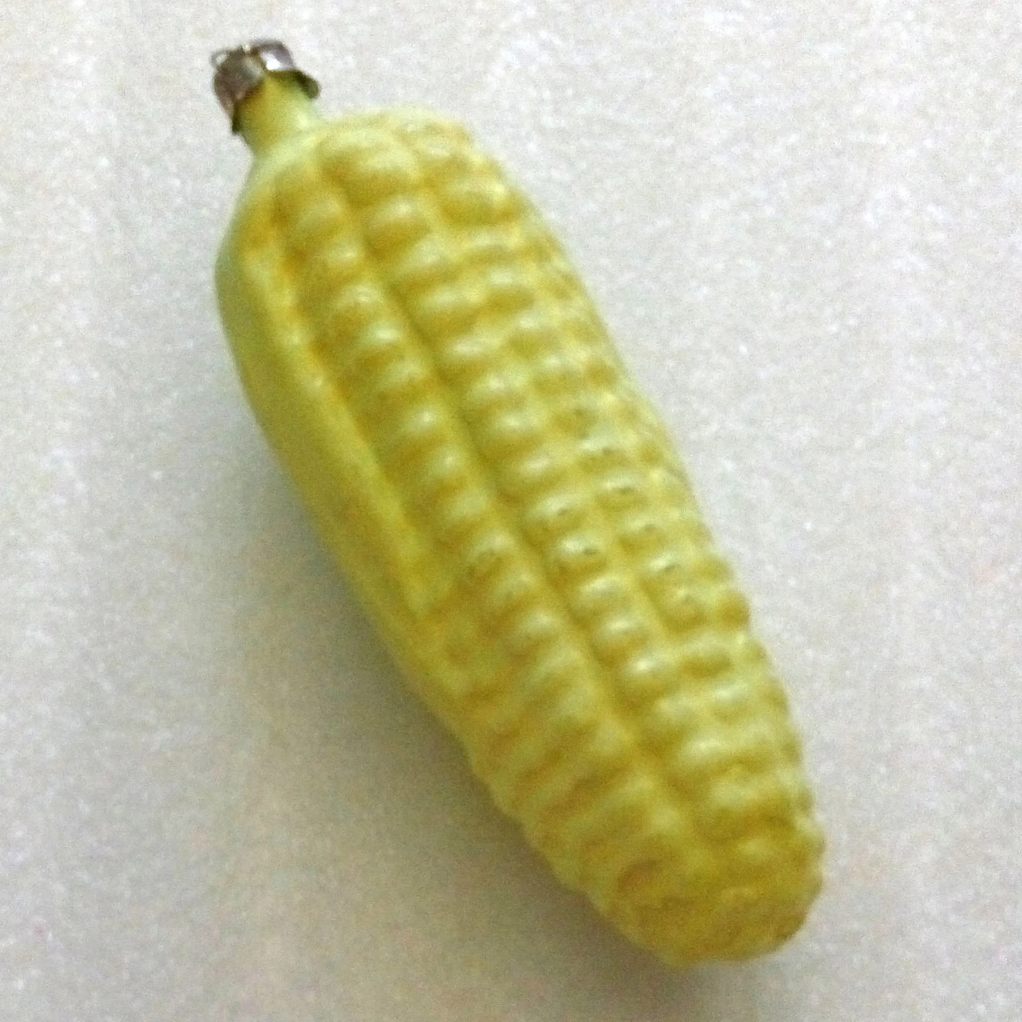 Vintage USSR Glass Christmas Ornament Decororation Old Corn