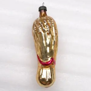 Vintage USSR Ukrainean Glass Christmas Ornaments Wheat Stack