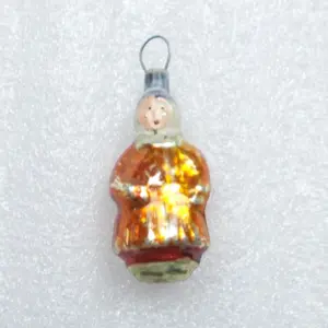 Old Antique Vintage Glass Christmas Ornament Mini Girl