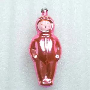 Vintage USSR Glass Christmas Ornaments Hockey Player