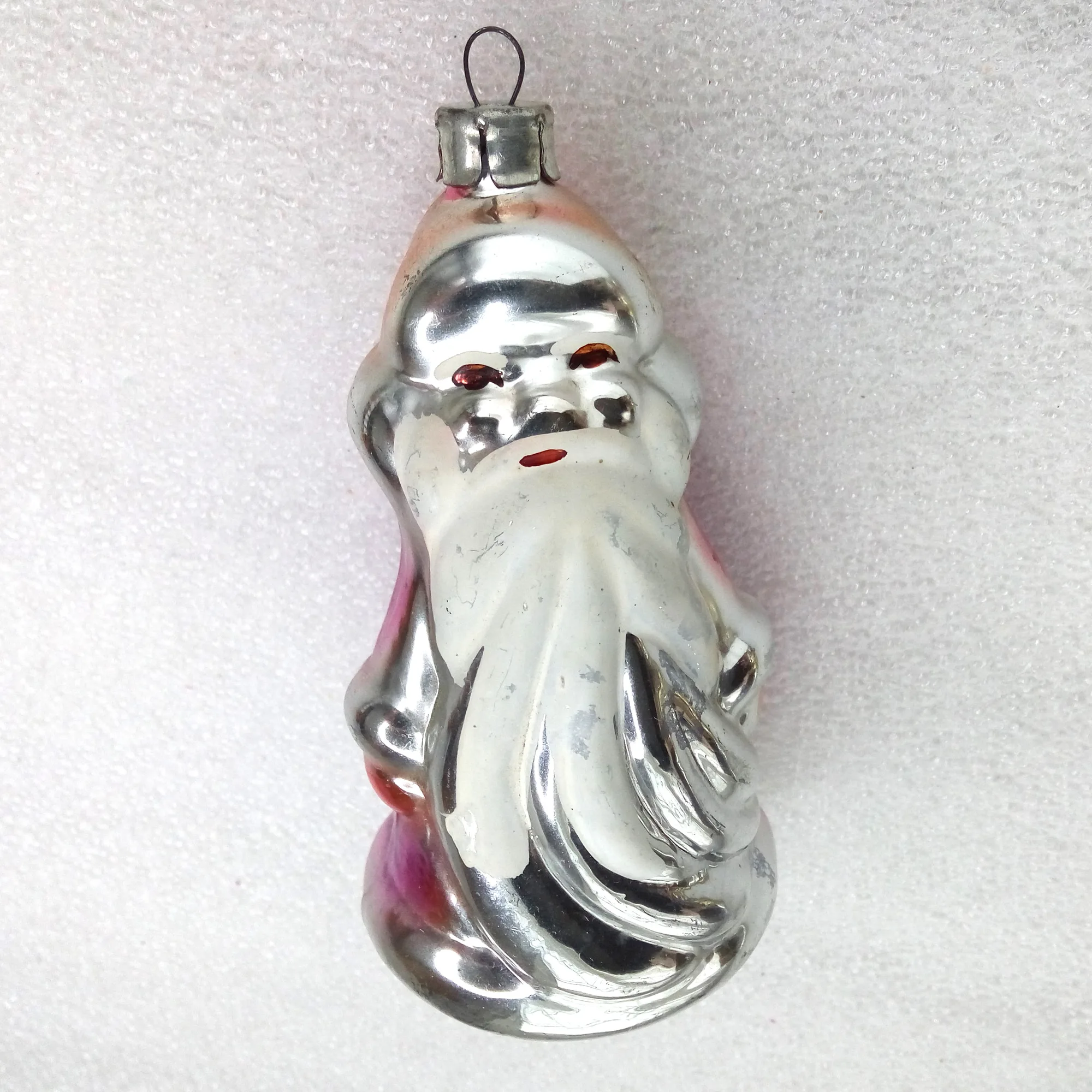 Antique Vintage Glass Christmas Ornament Santa Claus