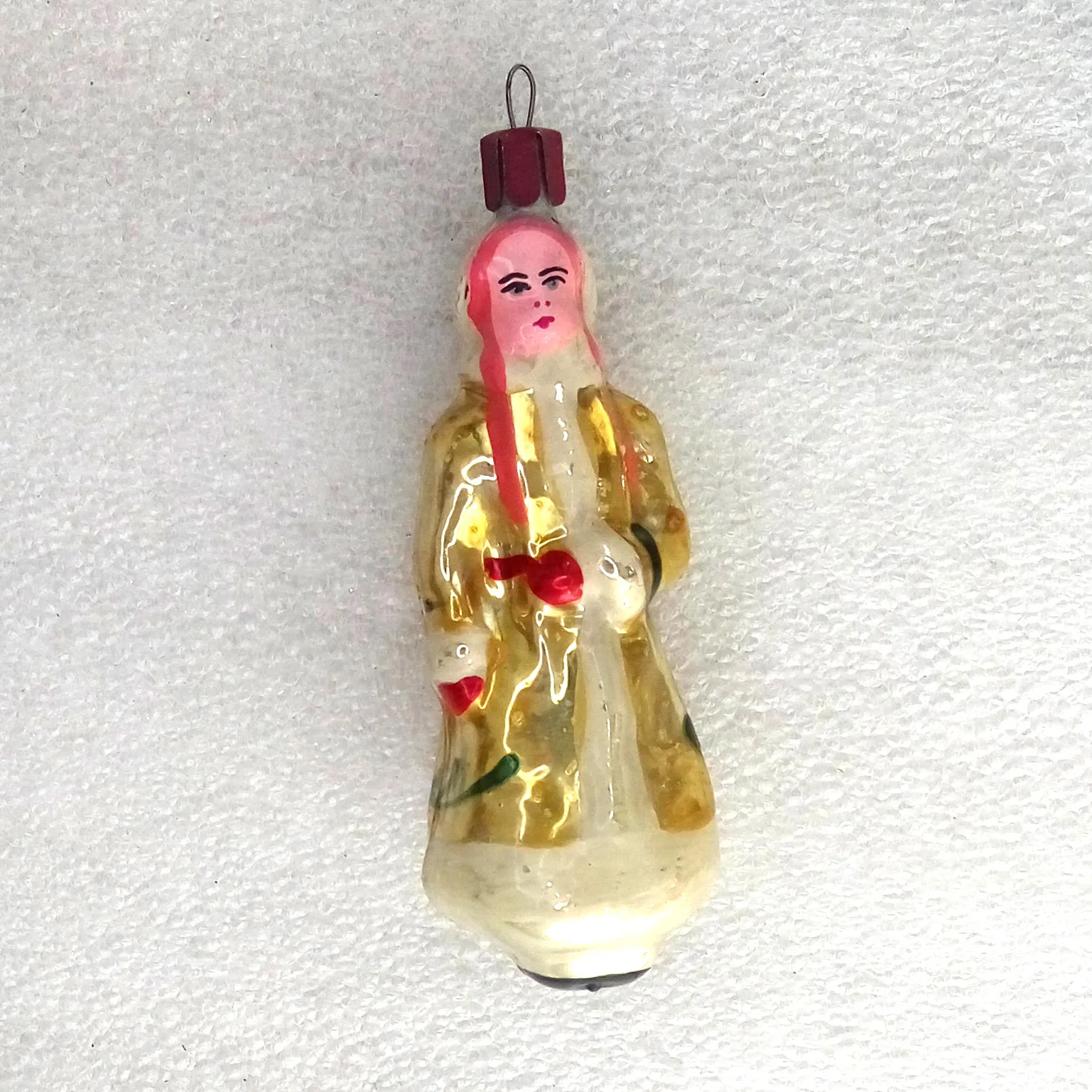Antique Vintage Glass Christmas Ornament Snowmaiden