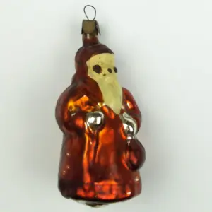 Vintage USSR Glass Christmas Ornaments Old Santa