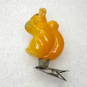 Antique Vintage USSR Glass Christmas Ornament Tree Toy Squirrel