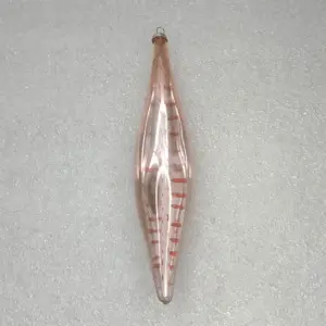 Antique Vintage USSR Silver Glass Christmas Ornament Icicle