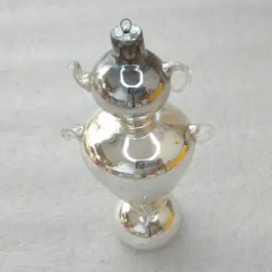 Antique Vintage Mercury Glass Christmas Ornament Tree Decor Samovar