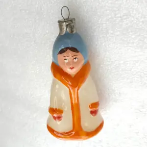Vintage Glass Christmas Ornament Unique Restoration Snowmaiden