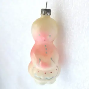 Vintage Glass Christmas USSR Ornament Antique Tree Girl