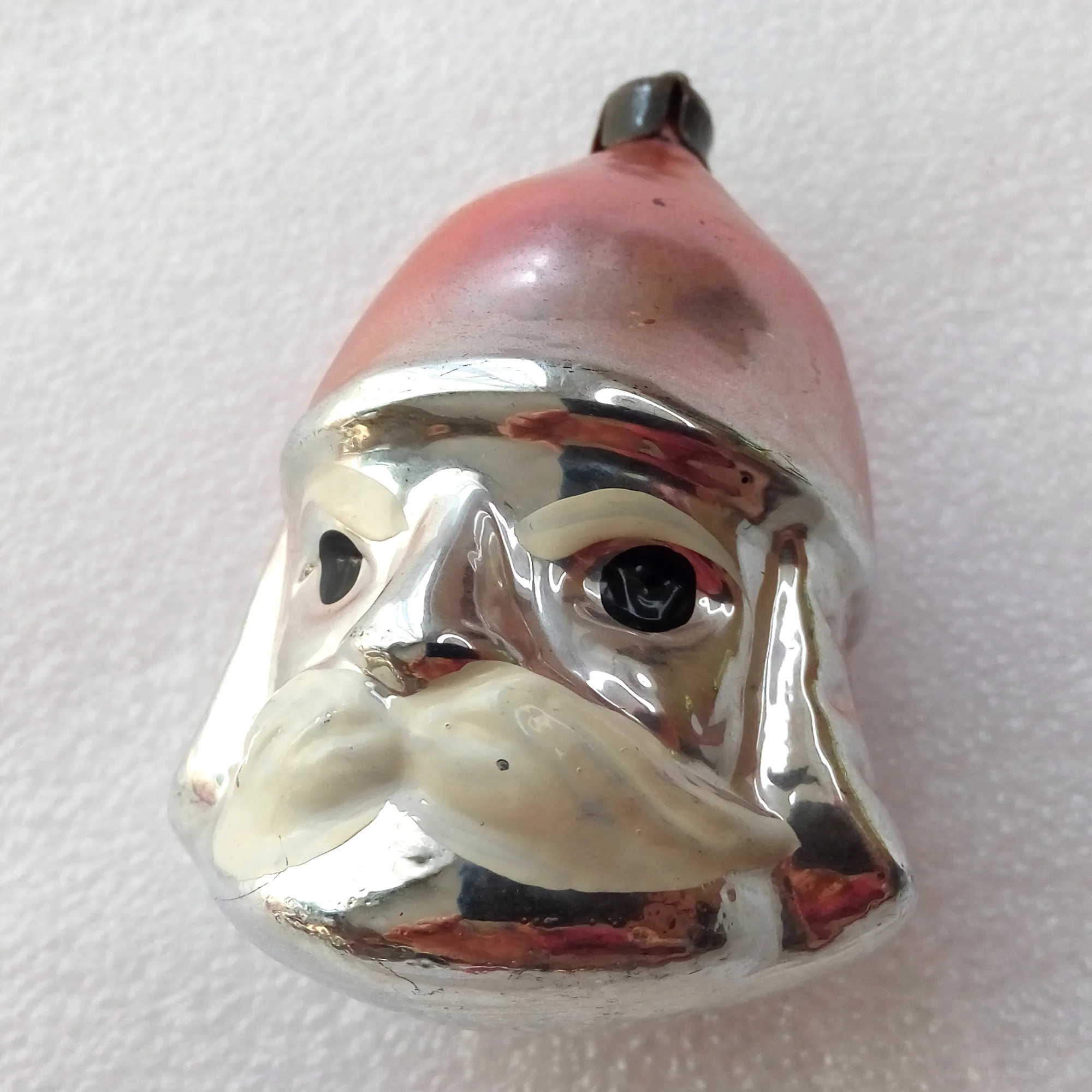 Vintage Ukrainian Glass Christmas Tree Ornament Old Bogatyr