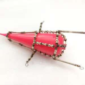 Antique Vintage Glass Christmas Ornament Rocket