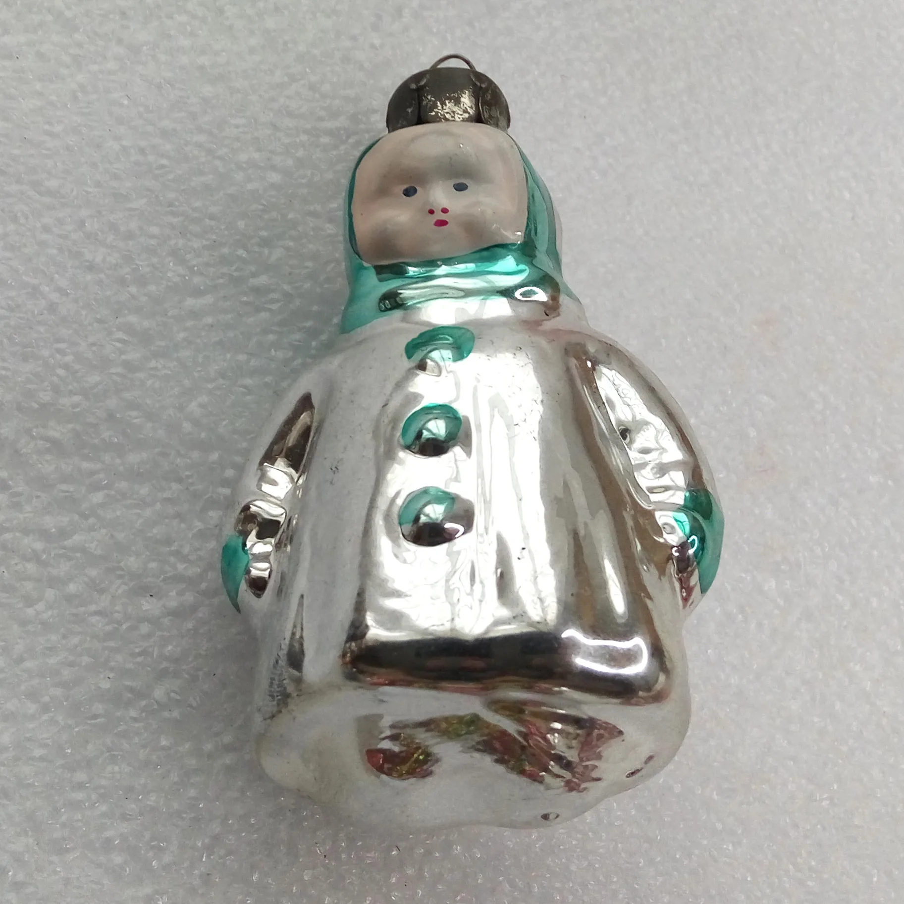 Old Antique Vintage Glass Christmas Ornament Girl