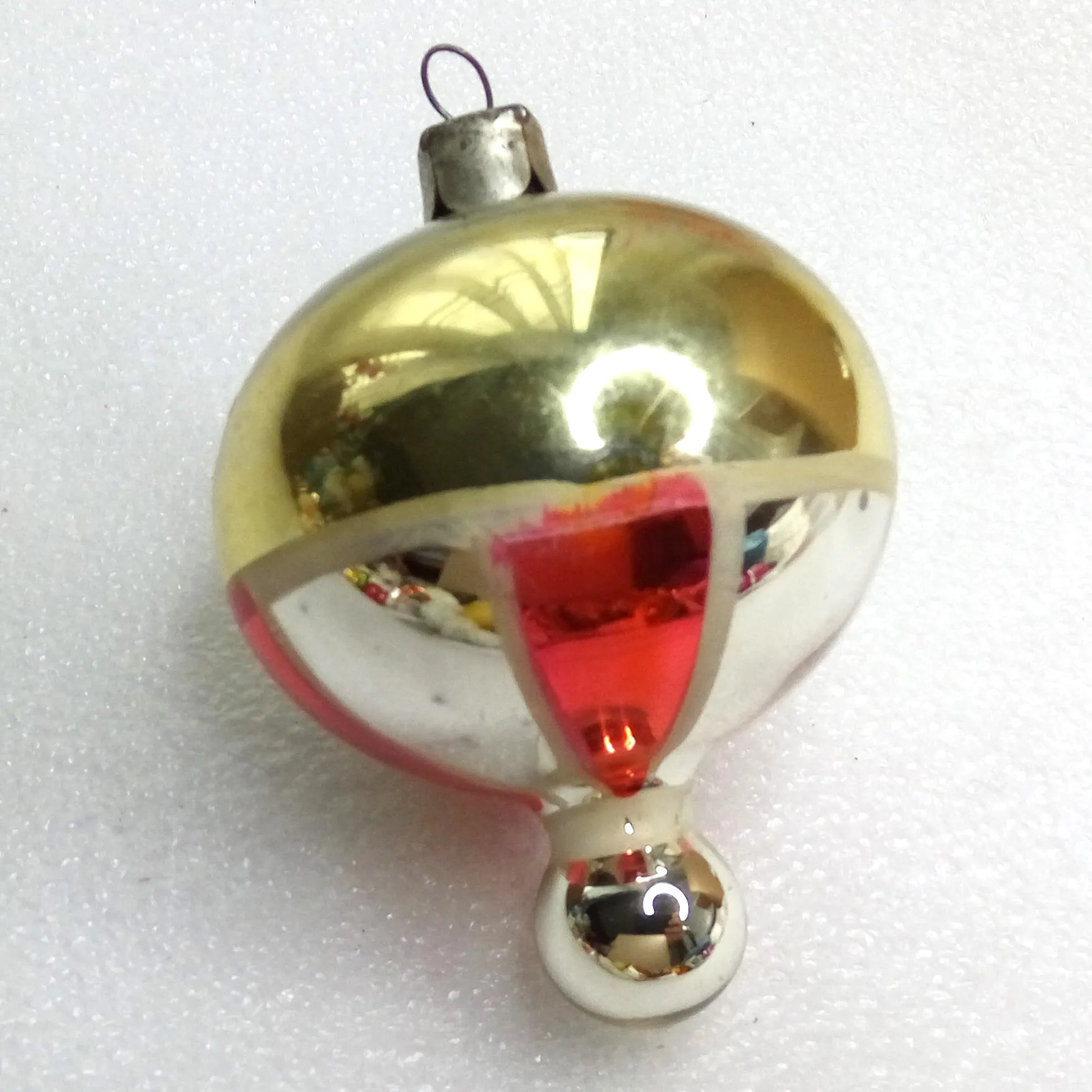Old Antique Vintage Glass Christmas Ornament Parachute