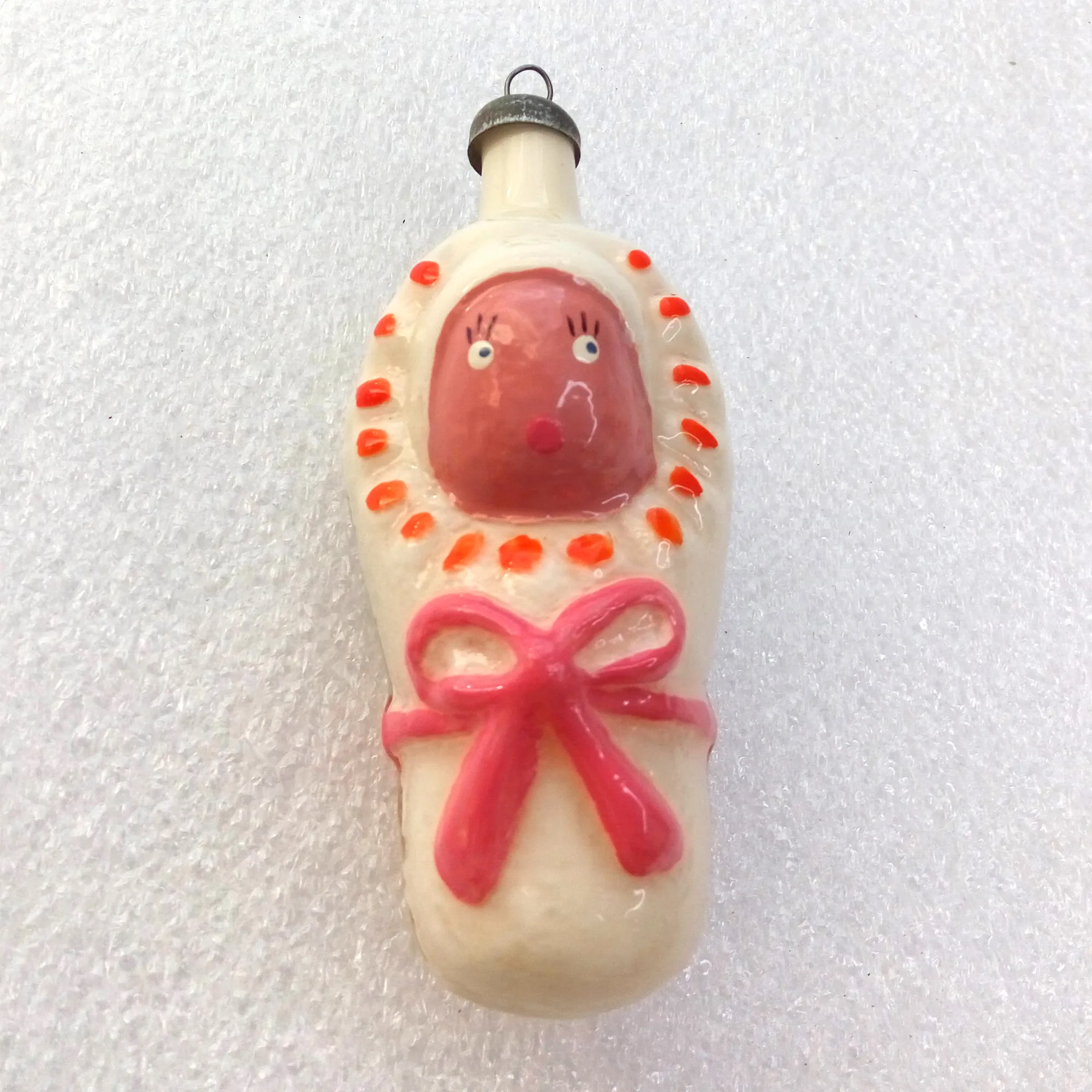 Unique Vintage Glass Christmas Ornament Toy Baby