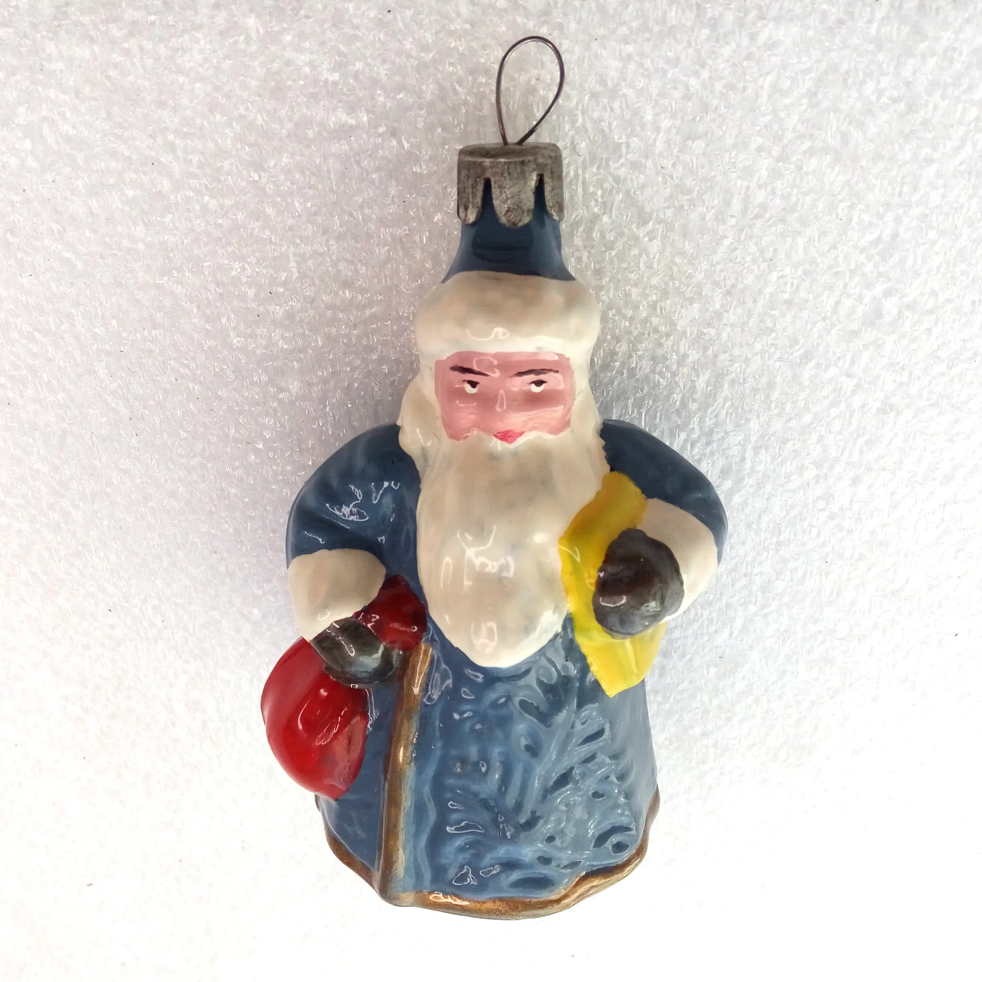 Unique Vintage Glass Christmas Ornament Toy Santa